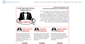 Cold Spring Harbor Laboratory's Bioservers