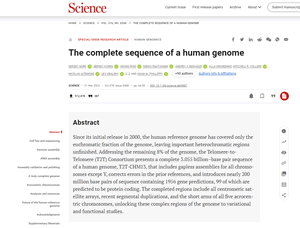 Complete Sequence of a Human Genome