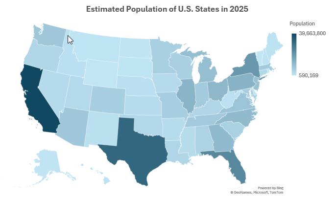 Excel Choropleth Map