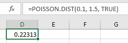 Poisson Probability (cdf)