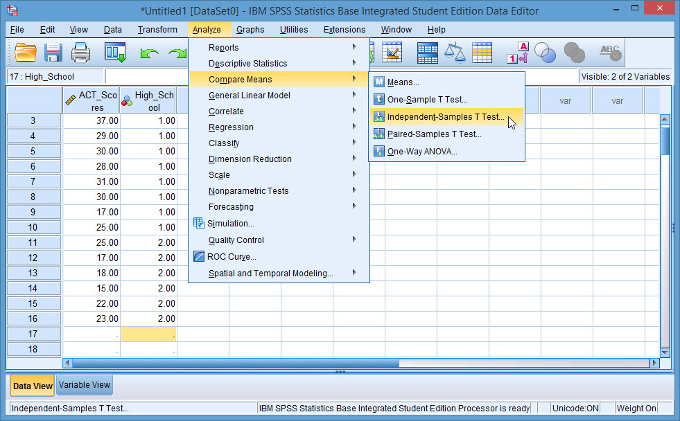 SPSS Instruction