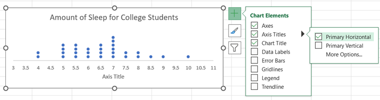 Excel Dot Plot step 10a