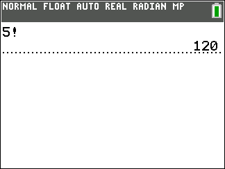 TI-Calculator Factorial step 3