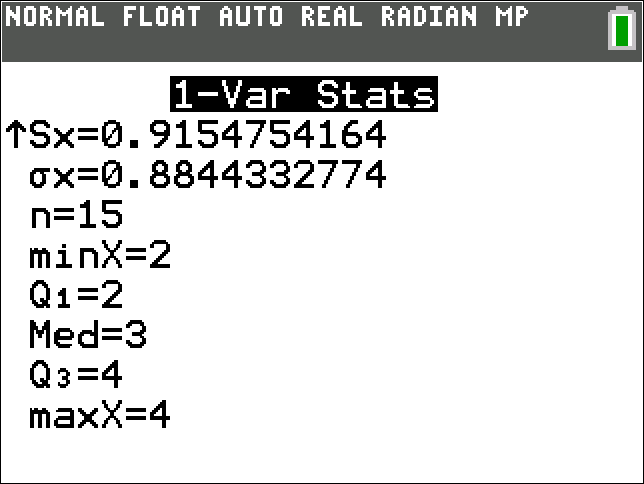 TI-Calculator Descriptive Statistics Weighted Mean step 6b